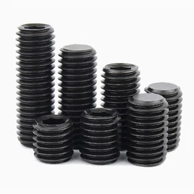 M3 M5 M6 M8 M10 Black 12.9 Headless Hexagon Socket Allen Flat Point Set Screws M3 M5 M6 M8 M10 Black 12.9 Headless Hexagon Socket Allen Flat Point Set Screws