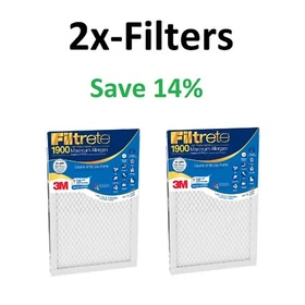 1900 Air-Filter Filtrete Blue Furnace Virus Odor Pet Dust 2,4,8 Maximum-Allergen