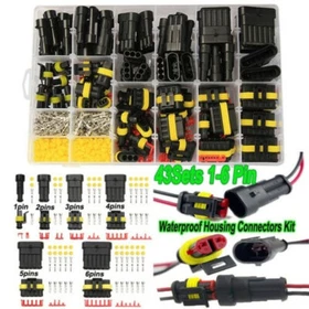 708/240Pcs Set Car Electrical Wire Connector Plug Kit Automotive Waterproof 1-6P