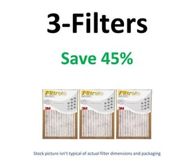 Filtrete Air-Filter Basic Pleated Furnace Replacement Pad Dust Pack Lot 3M 6 15