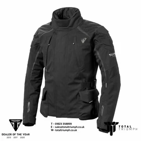 GENUINE Triumph Motorcycles Leith TriTech Waterproof Black Textile Jacket - NEW