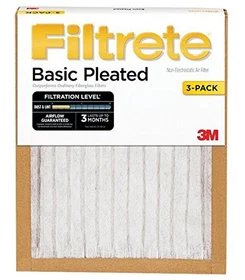 Filtrete Basic Air Filter 3M Pleated Furnace Pad