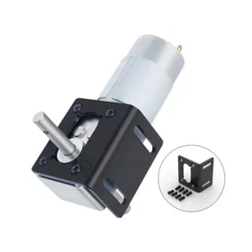 Double Long Shaft 5840-555 Worm Gear Self-locking Motor DC12V24V Gear Reversible