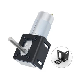&Phi;8x51mm DC 12V 24V 5840-555 Long Shaft Worm Gear Motor All-Metal Gearbox