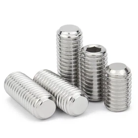 Fine Thread Flat Point Grub Screws Hex Socket Sets A2 Stainless M3,4,5,6,8,10-16