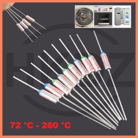 Metals Thermal Temperature Fuse Cutoff 10A 250VAC 72 &deg;C to 260 &deg;C Control Sensor