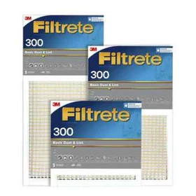 3M Filtrete MPR 300 Merv 5 Basic Air Filter Reduce Lint Dust Mite Debris