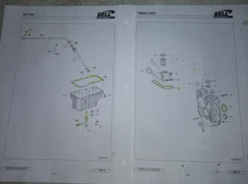 Timing Case & Oil Pan parts Bell 4206D 4X4 Hauler