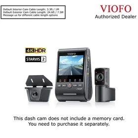 VIOFO A329SW 3CH 4K 30FPS Front+2K Waterproof Rear+2K Fisheye Cabin Camera