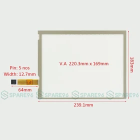 QTY:1 Touch screen glass panel Case IH AFS Pro700 Color Display Fred II 51479019