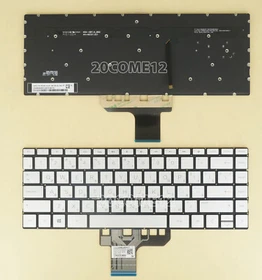 New For HP Pavilion 13-an0000 Series keyboard backlit Russian RU Silver