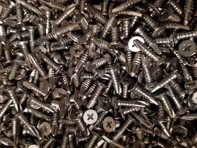 #10-16 x 3/4 Self Drilling Screw Phillips Flat Head Undercut #3 Point Stainless 