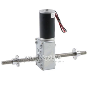 DC12 24V A5840-31ZY M8 Dual Thread Shaft Turbo Worm Gearbox Reduction Gear Motor