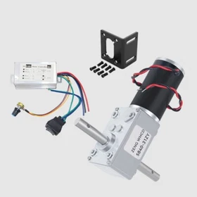 DC12V 24V 5840-31ZY Worm Gear Motor Dual Shaft High Torque With Speed ​​Regulato