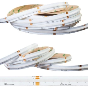 24v RGBW COB LED strip light Muilti-color RGB + warm white 3000K 4 in 1