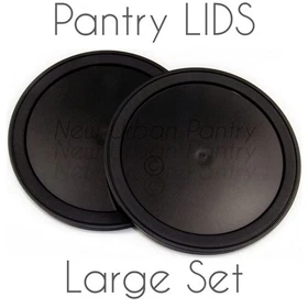 PANTRY LIDS Reusable Tin Can Covers/Couvercles for canned PEOPLE food. 4 Sizes