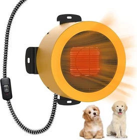 (Open Box) TURBRO Dog House Heater 400W, Wall Mount, 10ft Anti Bite Cord