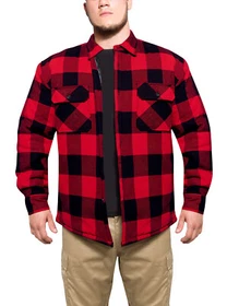 Rothco Buffalo Plaid Quilted Lined Jacket - Red # 10146