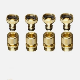 US Garden Hose Quick Connect Water Hose 3/4" Fit Brass Female Male Connector Set