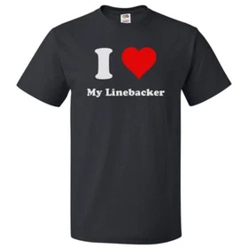 I Love My Linebacker T shirt I Heart My Linebacker