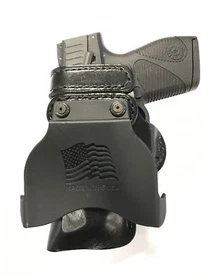 Leather Kydex Paddle Gun Holster LH RH For Beretta Nano w/ CT Laserguard