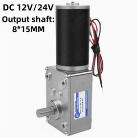 8*15MM DC 12V/24V Worm Gear Motor 5840-31ZY Speed Adjustable 6RPM~470RPM CW/CCW