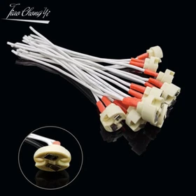 MR16 Lamp Base Ceramic Socket Base 18 AWG Silicone Cable For MR11 G4 GU5.3 Blub