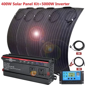 4 X 100 Watts Solar Panel Kit 30A 18V Battery Charger Controller Caravan Boat RV