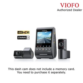 Viofo A329S 3CH Dash Cam, 4K Front, 2K Rear, 210&deg; Cabin, HDR, Wi-Fi