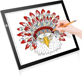 A4 LED Copy Board Light Tracing Box, Ultra-Thin Adjustable USB Power Artcraft LE