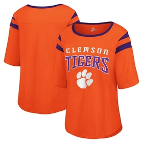 Women's G-III 4Her by Carl Banks Orange Clemson Tigers Plus Size Linebacker