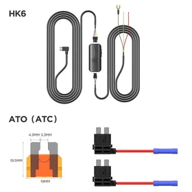 Viofo HK6 Hardwire Kit for the A329S Series - Supports Hybrid Parking Mode