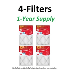 4-Pack 1085 Filtrete-Extra Air-Filter Pleated Furnace Smog Smoke Pollen Allergen