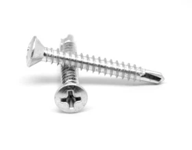 #10-16 x 1 1/4 Self Drilling Screw Phil Oval Hd #3 Point Stainless