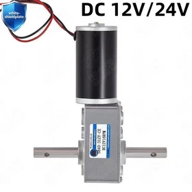 5840-31ZY DC 12V/24V Dual-Shaft Worm Gear Reduction Motor