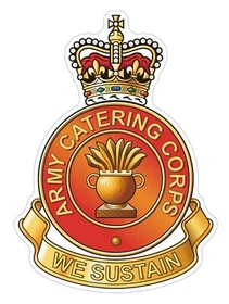 Army Catering Corps (SK4) Waterproof Vinyl Stickers Decal ACC Chefs Army