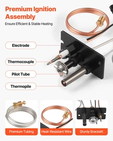 Gas Pilot Assembly Kit for Natural Gas Ignition - Compatible with Lennox, Superi