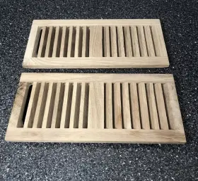410WRD Floor Register Oak Unstained