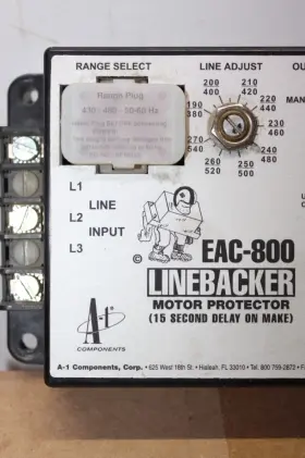 EAC-800 A1 COMPONENTS Linebacker Motor Protector Vac #3