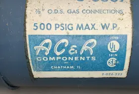 S-6307 AC R Ods Gas Connection Refrigeration Discharge Line #3