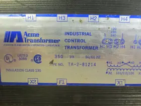 TA-2-81214 ACME ELECTRIC Control Transformer Cat #2