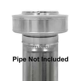 843951007403 ACTIVE VENTILATION Vent Pipe Cap Mill Finish