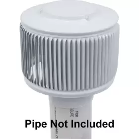 AV-3-PVC-WT ACTIVE VENTILATION Aura Vent Cap Exhaust Adapter