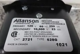 2721-628G ALLANSON Water Steam Boiler Burner Ignition Cw #2