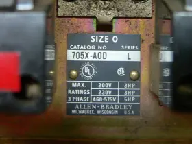 705X-A0D ALLEN-BRADLEY Contactor #3