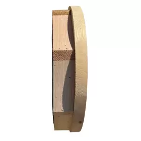 313096131115 ALS MILLWORKS Wood Round Louver Vent Cedar Attic #2