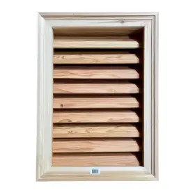 445008440497 ALS MILLWORKS Cedar Wood Louver Vent Gable Attic