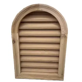726084308008 ALS MILLWORKS Wood Top Gable Vent Cedar Attic