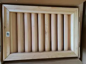 744759283658 ALS MILLWORKS Wood Louver Vent Gable Attic