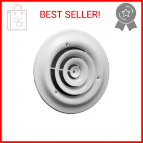 1500W6 AMERICAN METAL Round Ceiling Diffuser Wall